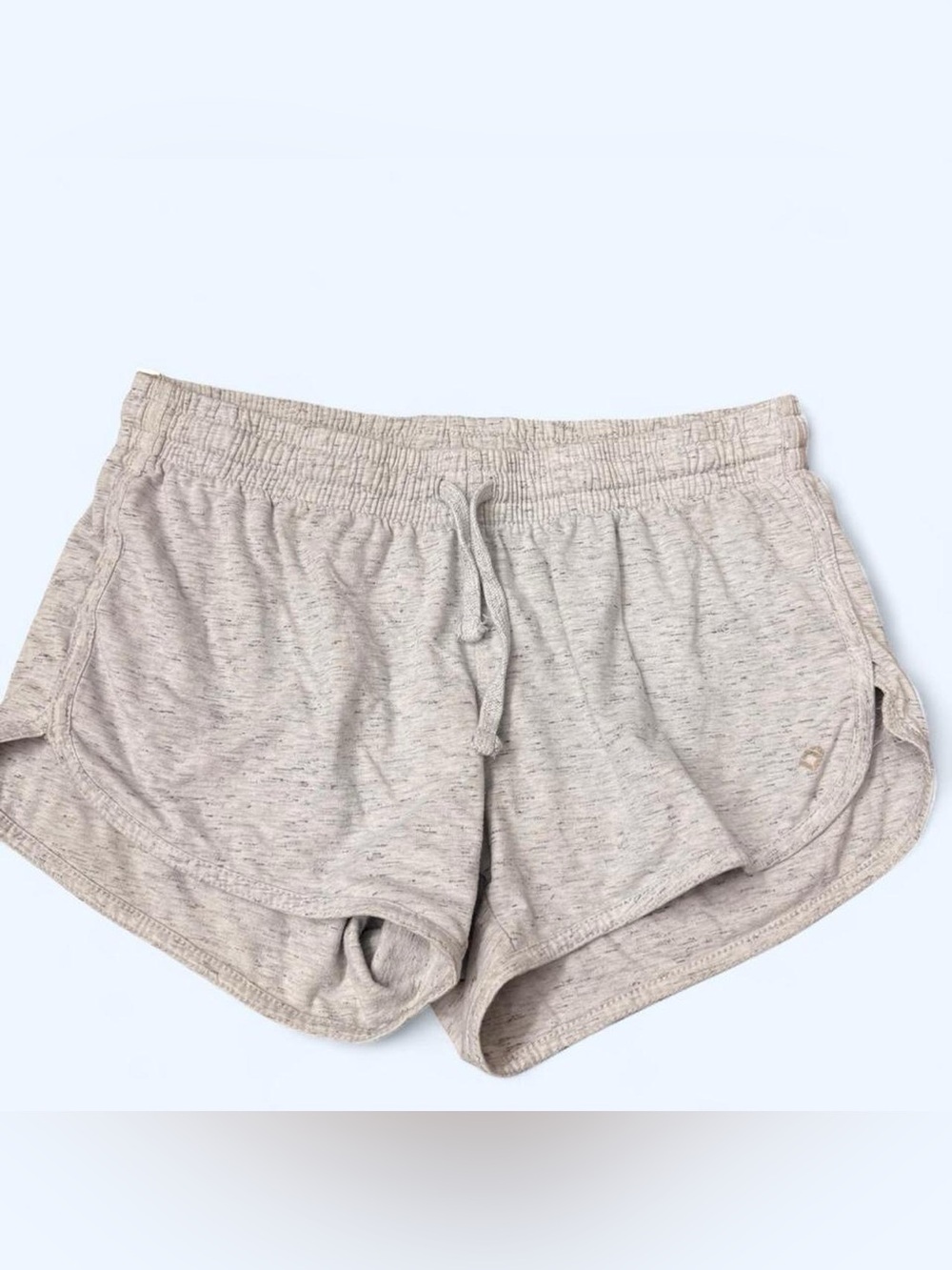Colosseum Women's Heathered White Athletic Lounge Shorts